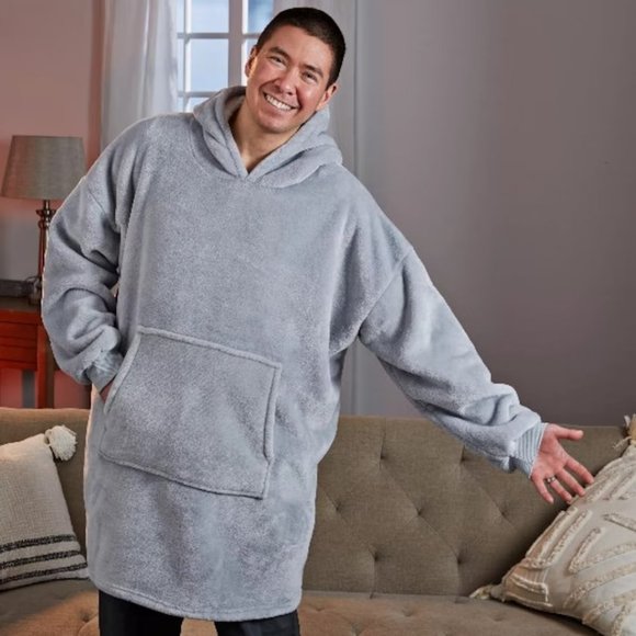 Hooded Blanket Plush Soft Fleece With Large Front Pocket Unisex NWT - Picture 6 of 9